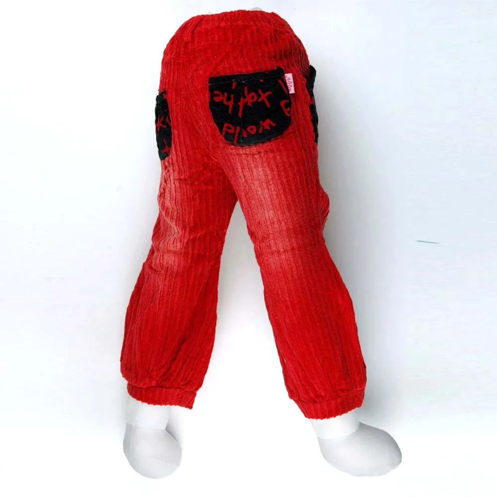 Детские шаровары с буквенным принтом цветочной вышивкой|trousers children|children trouserschildren