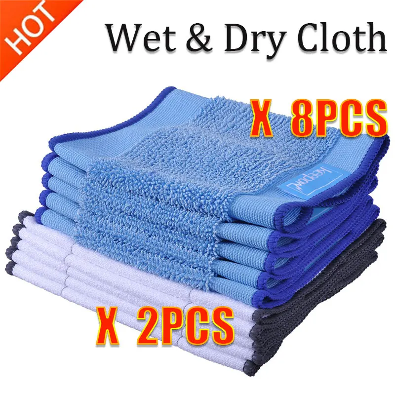 

Microfiber Wet and Dry Dweeping Pro-Clean Mopping Cloths for Robot irobot Braava Minit 4200 5200 5200C 380 380t