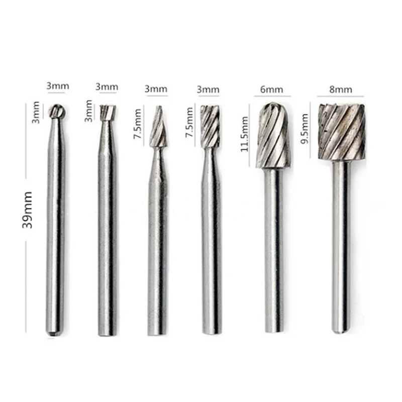 

1/8 Mini Drill Bit Woodworking Drilling Rotary Tools Cutter Knife Wood Carving CNC Engraving Tools Kit Accessories Milling Cutte