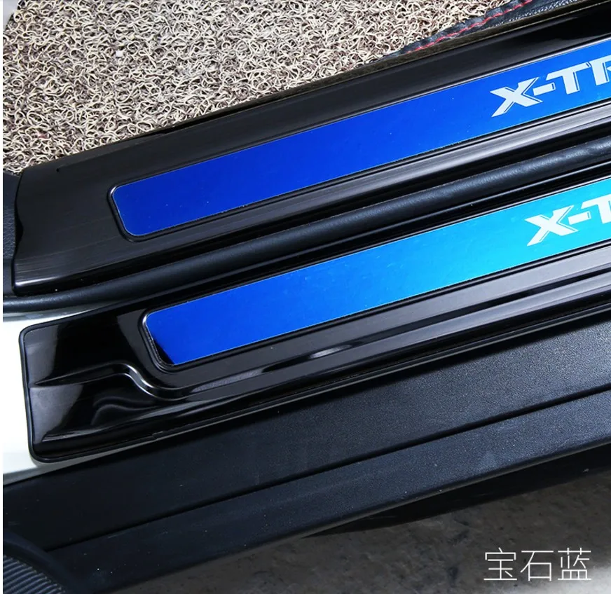 Накладка на порог, педали заднего бампера из нержавеющей стали для Nissan Rogue X-trail, аксессуары для стайлинга автомобилей