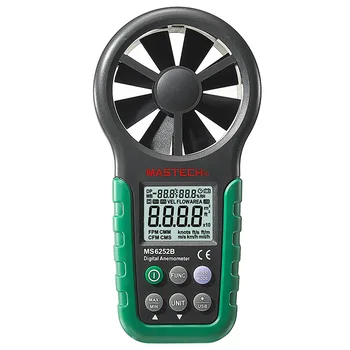 

Multi function digital anemometer MS6252B with USB interface for measuring wind temperature, wind and humidity anemometer