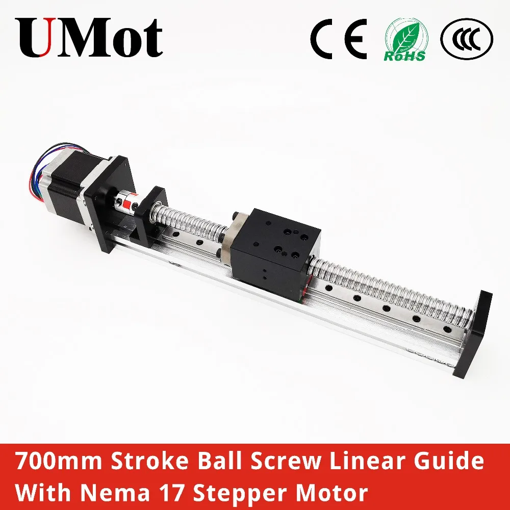 

Linear Motion Guide Slide Systems 700mm Stroke 0.05mm Accuracy Screw Driven OEM Service For 3D Printer CNC Robotic Arm Kit