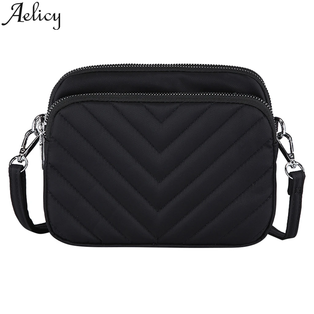 Aelicy الأزياء عالية الجودة الأزياء النايلون السيدات حقائب كتف حقيبة صغيرة للنساء حقيبة ساع Crossbody حقيبة يد