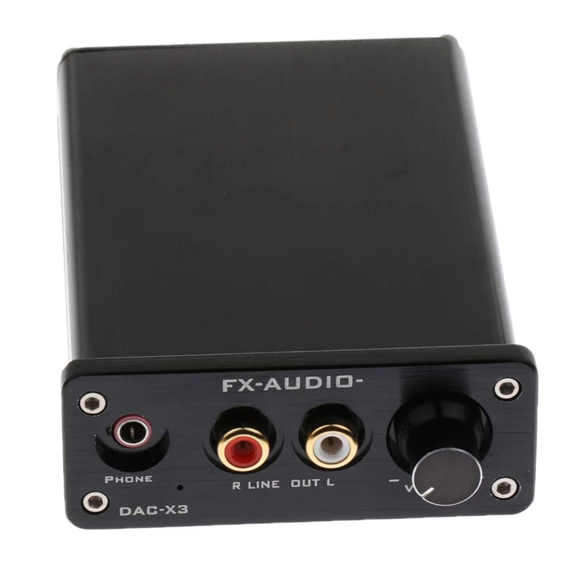 

NFJ&FXAUDIO Mini Dac-X3 Fiber Coaxial Usb Decoder 24Bit/192Khz Usb Dac Headphone Decoder Audio Amplifiers(Us Plug)
