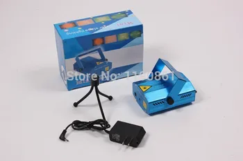 

Free shipping New Blue Mini Projector Red &Green DJ Laser lights Disco Light Stage Xmas Party Lighting Show