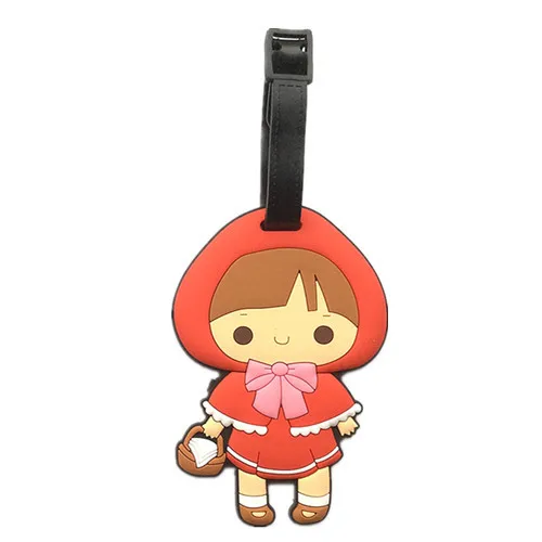 Little Red Riding Hood Figure Luggage-Tag Identification Rubber I.D. Tag | Игрушки и хобби