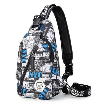 

Fengdong brand camouflage male Chest Bag waterproof oxford fabric one shoulder women travel bags Men casual Sling Crossbody Bag