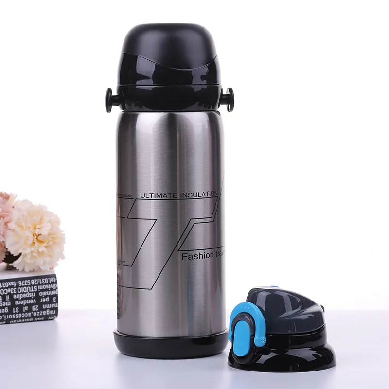 800 мл портативная Спортивная бутылка-термос для велосипеда, бутылка для воды, для велоспорта, альпинизма, пешего туризма, чашка гаррафа, Agua Bolsa U0082 - Цвет: Silver