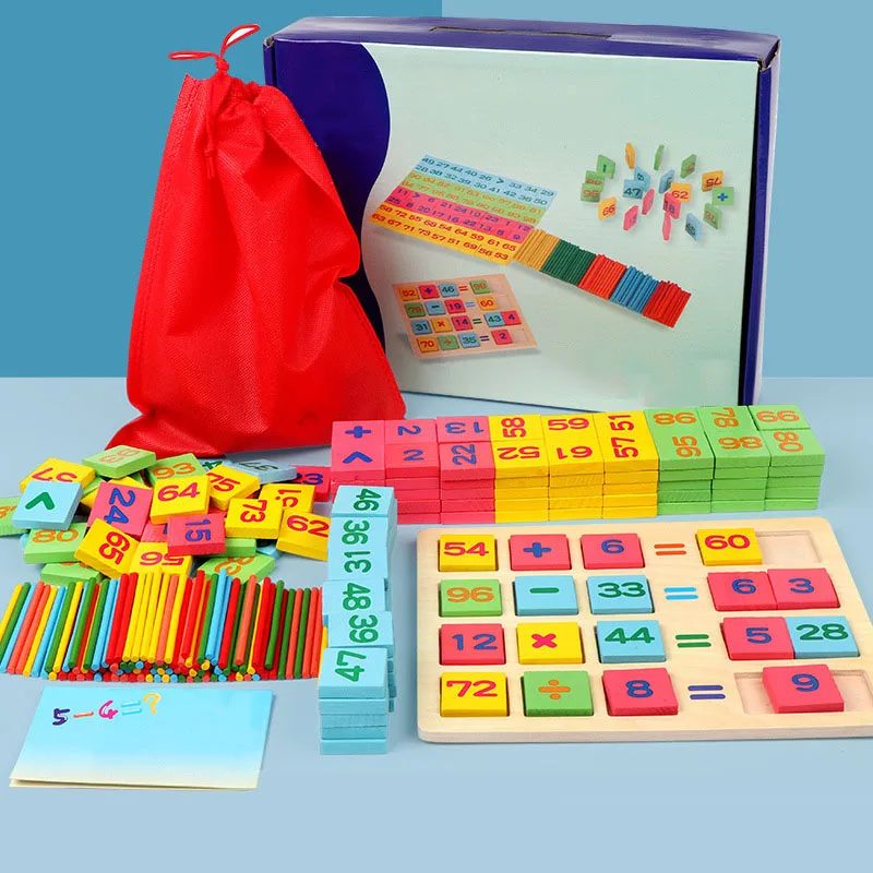 Детские игрушки Математика расчет Ранние обучающие математике игрушки дошкольные Деревянные игрушки Монтессори Развивающие игрушки для детей подарок