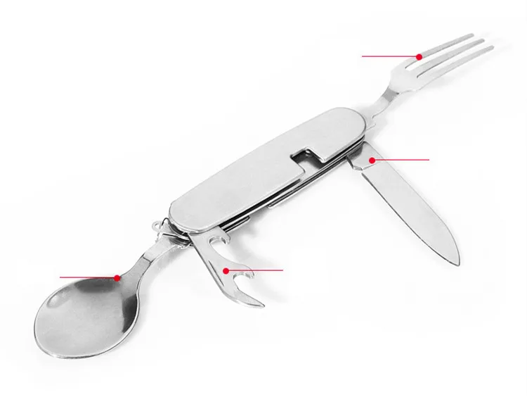 Multifunctional Camping Tableware Outdoor Dining Fork Knife And Fork