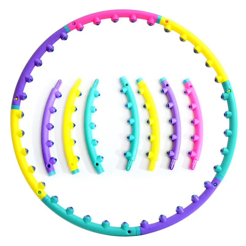 

Waist Exercise Slimming Sport Hoops Massage Loops Hard Tube Yoga Circle Gymnastics Ring Women Reduce Weight Fitness Equipments