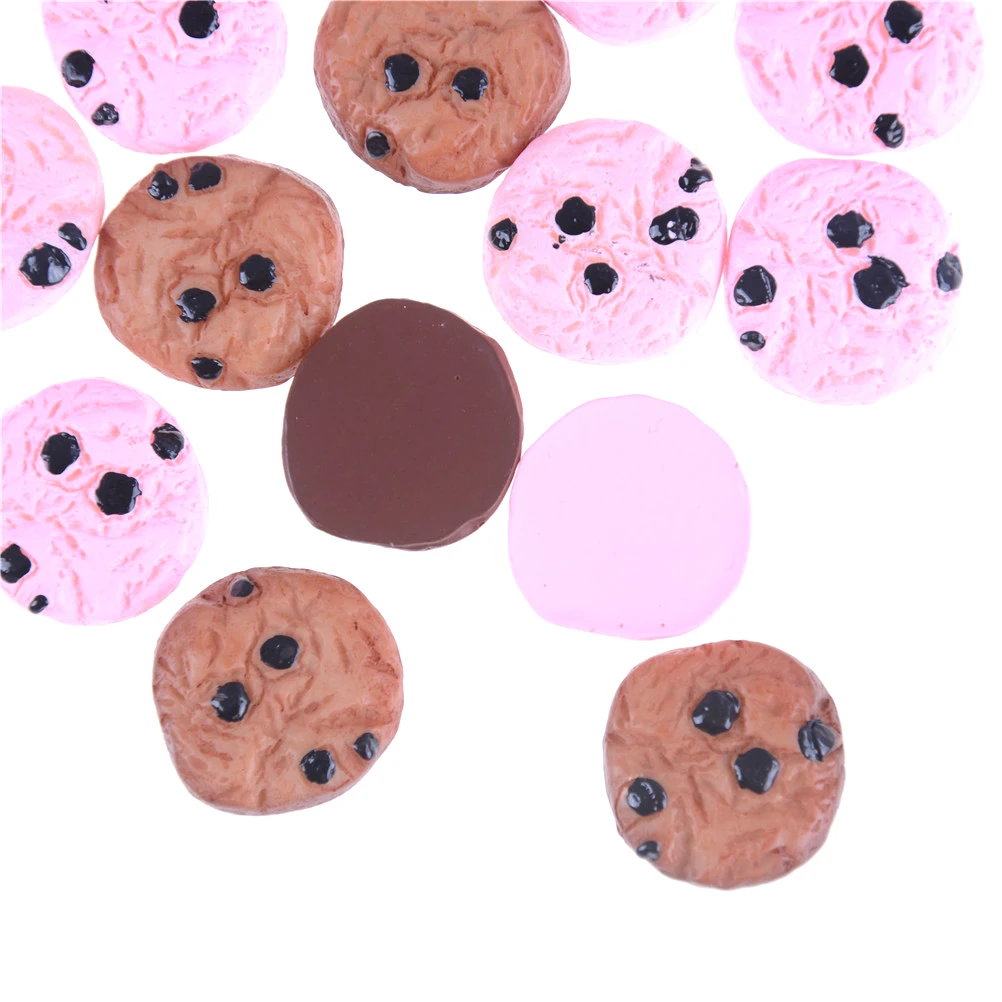 10 шт./лот каваи Шоколадные Чипсы печенье выпечка миниатюрная кукольная Кухня Декор для детей подарок для детей