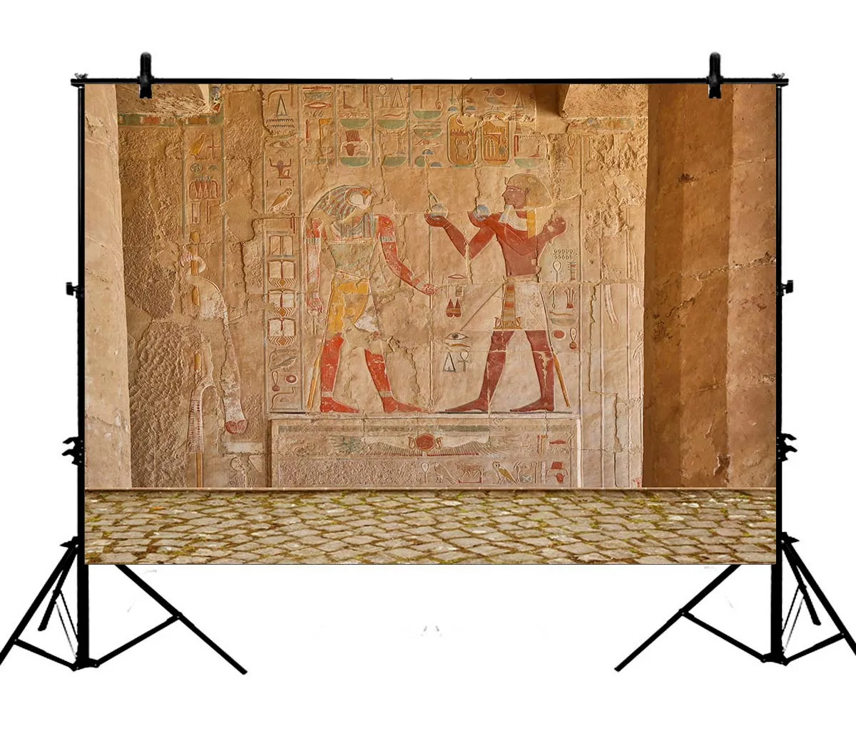 

5x7ft Egyptian Hatshepsu Temple Nile Egypt Hieroglyphics Polyester Photo Background Portrait Backdrop