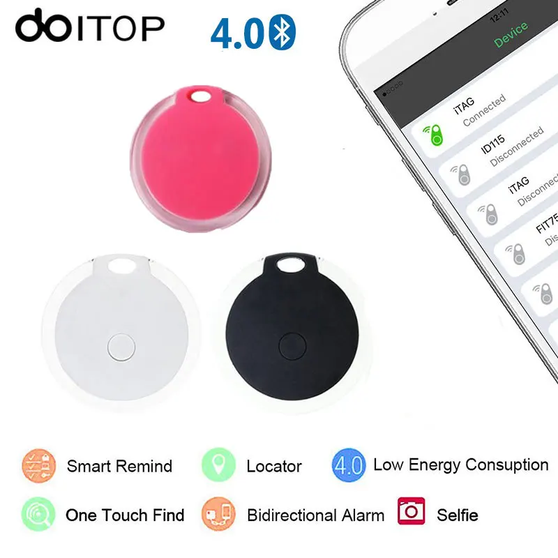  DOITOP Mini Anti-verloren Smart Tag Finder BT Wireless GPS Tracker Kinder Ältere Haustier Auto Tasc