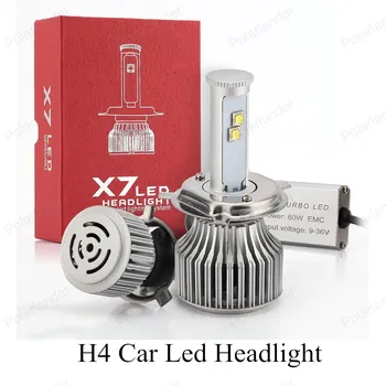 

Auto Care X7 H13 Car Led Headlight 6000K High Power Diamond Auto 60W X2 White Repalcement Bi Headlamp
