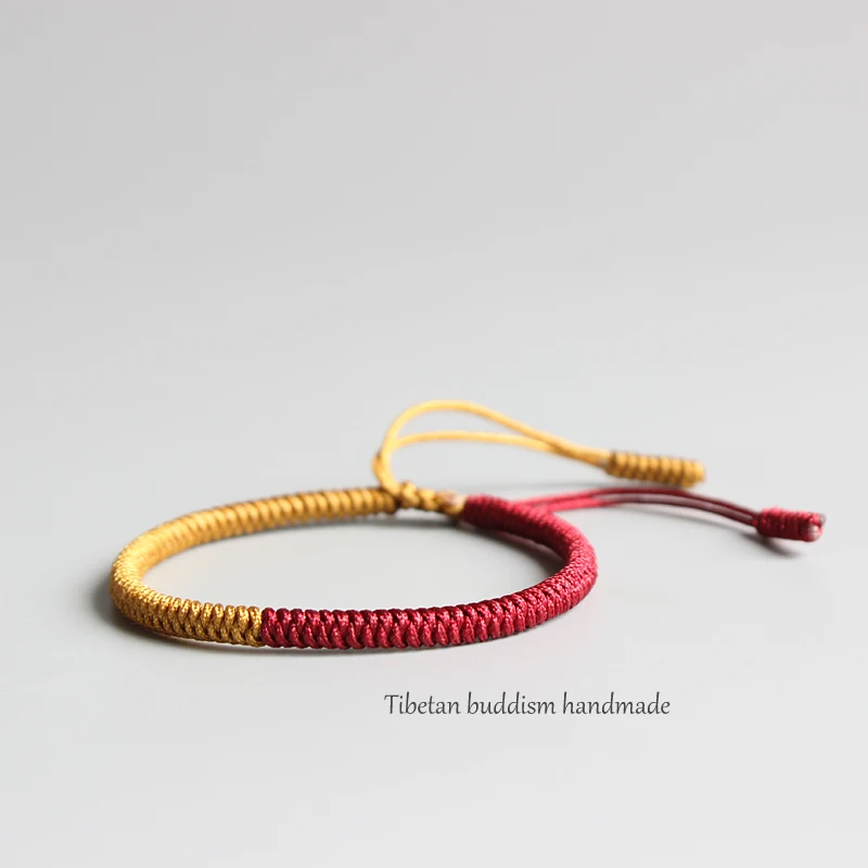 Eastisan мульти Цвет плетеные Тибетские буддийские браслеты лама плетеных узелков счастливая веревка браслет для мужчин Для женщин Размеры Регулируемый ювелирные изделия ручной работы