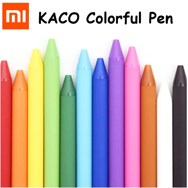 

Original Xiaomi Kaco Pen 0.5mm Signing pen Colorful refill ink ballpoint ABS gel neutral multi-function Pen MI School Stationery