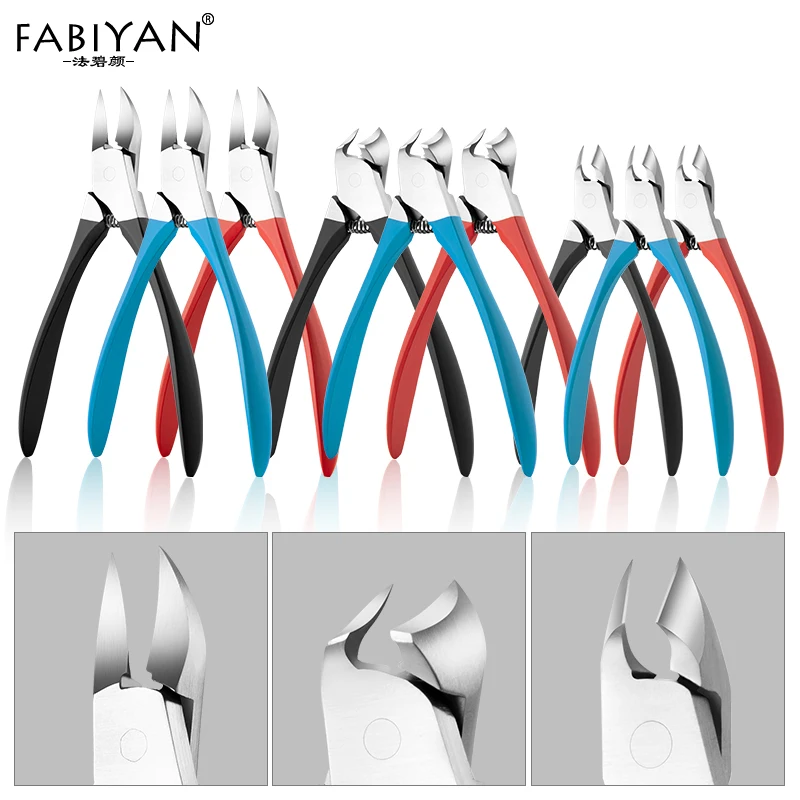 

3 Types Toenail Ingrown Pedicure Nail Art Cuticle Nipper Clipper Edge Cutter Manicure Trimmer Scissor Plier Dead Skin Remover