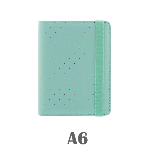 Акниге A6 ноутбук мятно-зеленые, планировщик, записная книжка для составления расписания kawaii для художественного оформления ногтей, ручная работа канцелярские принадлежности канцелярские товары Организатор - Цвет: A6 Mint