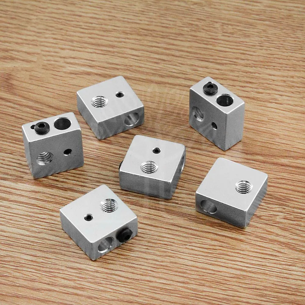 

Aluminum Heater Block All-Metal 20*20*10mm for MK7 MK8 Extruder RepRap i3 DIY 3D Printer Hot End For 3D Printing
