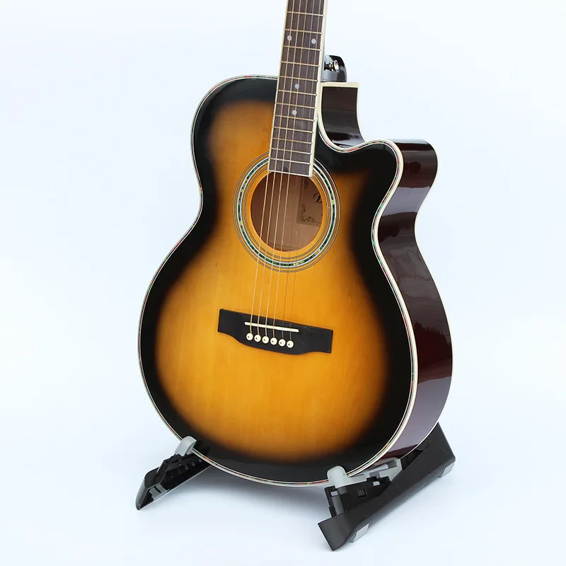 

1pcs guitars 40-5 40 inch Acoustic Guitar Rosewood Fingerboard guitarra with guitar strings with hardcase