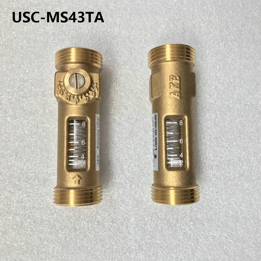 G3/" Механический расходомер прямого считывания 2-8л/мин USC-MS43TA расходомер с пружиной латунный расходомер балансировочный клапан