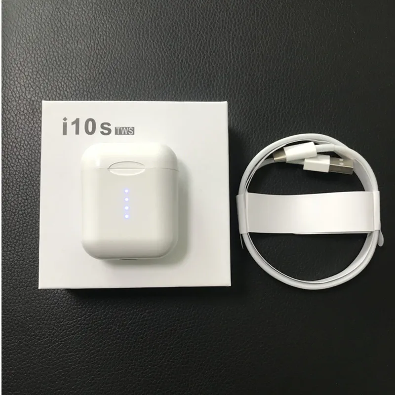 Original i10 TWS Wireless Headphone Bluetooth 5.0 Earphones Touch Control Type C Wireless Charging HiFi Music 3D Sound Earbuds