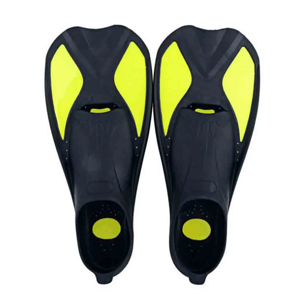 

skeitboard shoes Swimming Fins Adult Short Snorkeling Shoes Beginner Snorkeling Foot Flippers Diving Fins with Heel