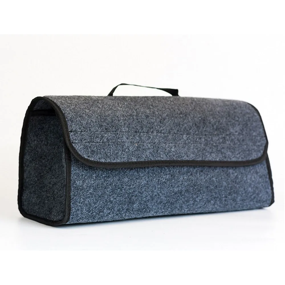 

Portable Car Trunk Organizer Adjustable Backseat Storage Bag Foldable Multipurpose Car Felt Cloth Folding Storage Box