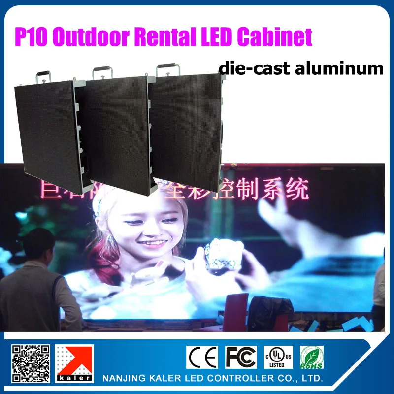 

TEEHO 640x640mm p10 outdoor die-cast aluminum waterproof rental led video wall 3030SMD high brightness