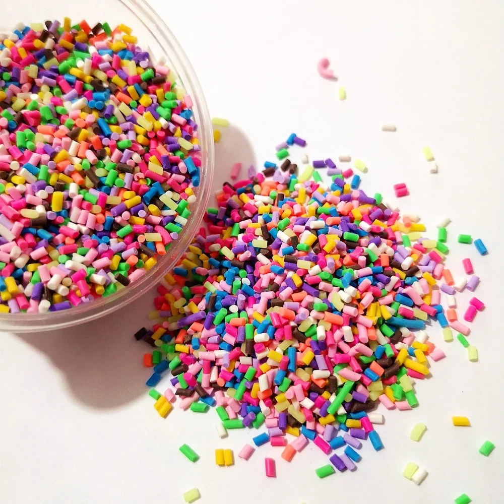 100g Box Clay Sprinkles For Filler For Slime DIY Fake Sale Candy Decor Supp A4N5 