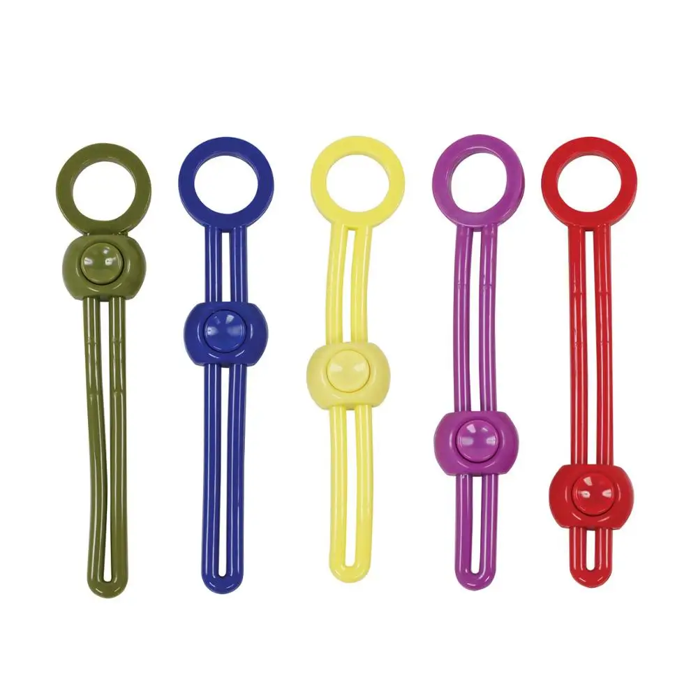 

5 Pack Silicone Snack Bag Ties Keep Food Long-term Fresh , Seal Freshness by Colorful Fastener TV Item