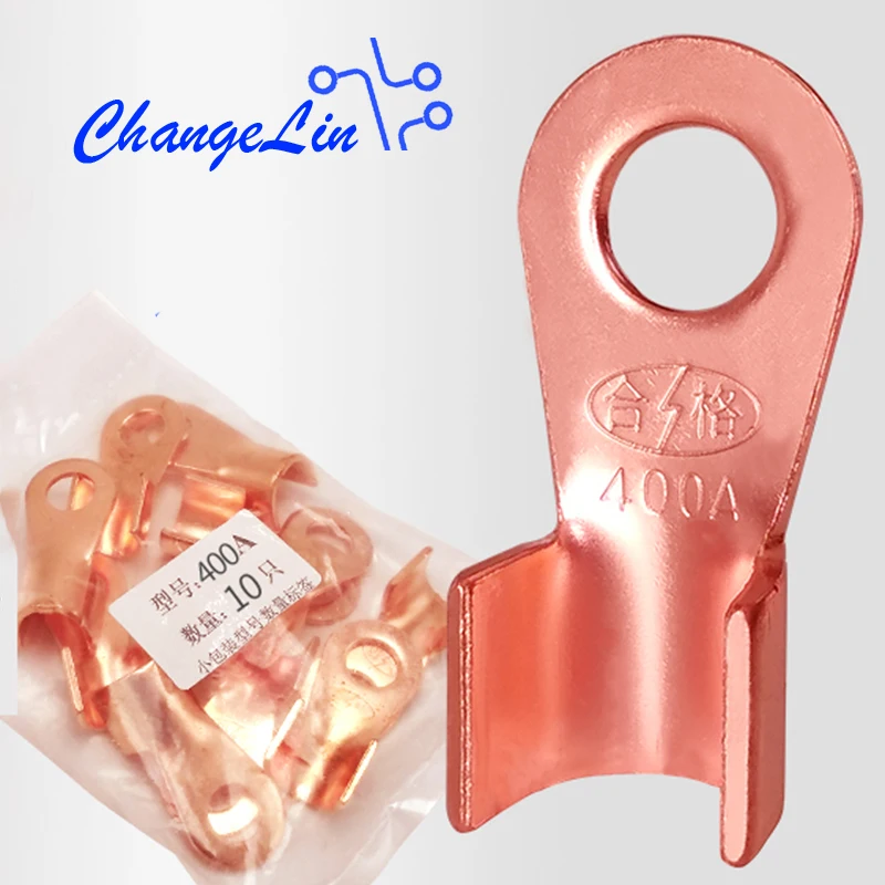 

10pcs OT-400A Open Mouth Copper Nose Spot Welding Accessories Spot Welder Battery Cable Connector Terminal Crimping Thin Type B