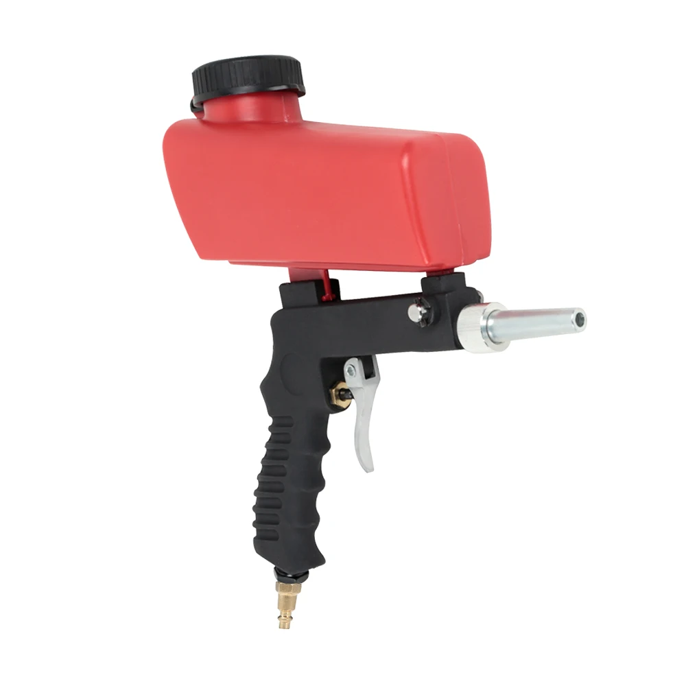 6,5 мм сопло Портативный тяжести пескоструйная обработка пневматическое ружьё Пескоструйный пистолет 90PSI пескоструйная машина - Цвет: Cherry Red