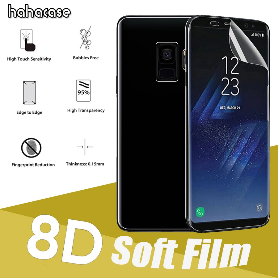 

10pcs Transparent Curved PET Soft Screen Protector Guard For Samsung Galaxy Note 10 10+ 9 8 S10 E 5G Not Tempered Glass Film