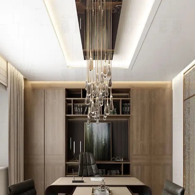 Us 42 5 15 Off Getop Gold Water Drop Bubble Crystal Creative Pendant Light European Style Luxury Led Lamps Glass Indoor Lighting Restaurant In
