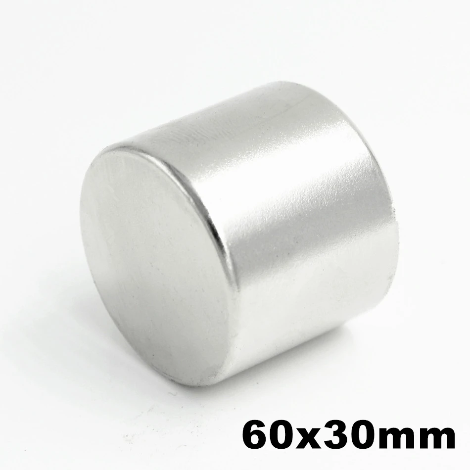1pcs 60x30mm Super Powerful Strong Bulk Small Round NdFeB Neodymium