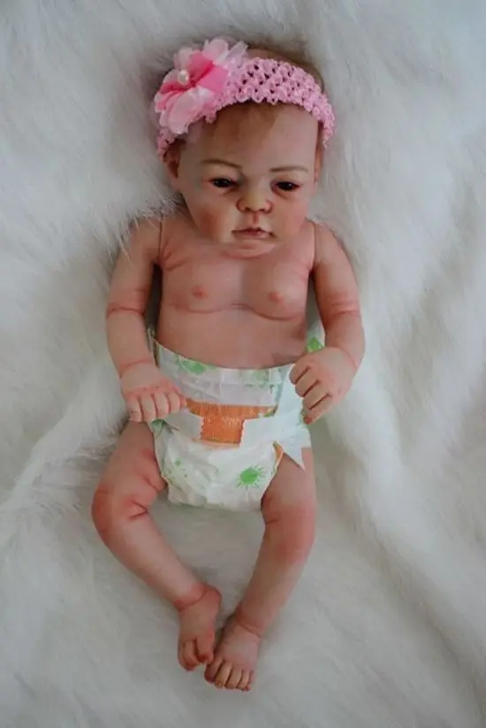 

22'' Real Lifelike Reborn Baby Doll Full Body Silicone Vinyl Newborn Dolls Girl