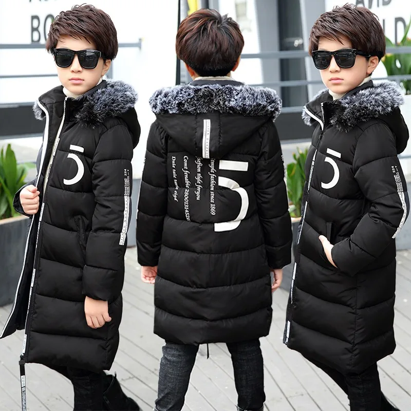 

12 Children Clothing 13 Boys 14 Kids Winter Jacket 15 Jacket 2018 New Thick Cotton Thickening 11 Years Old Children -30 Degrees