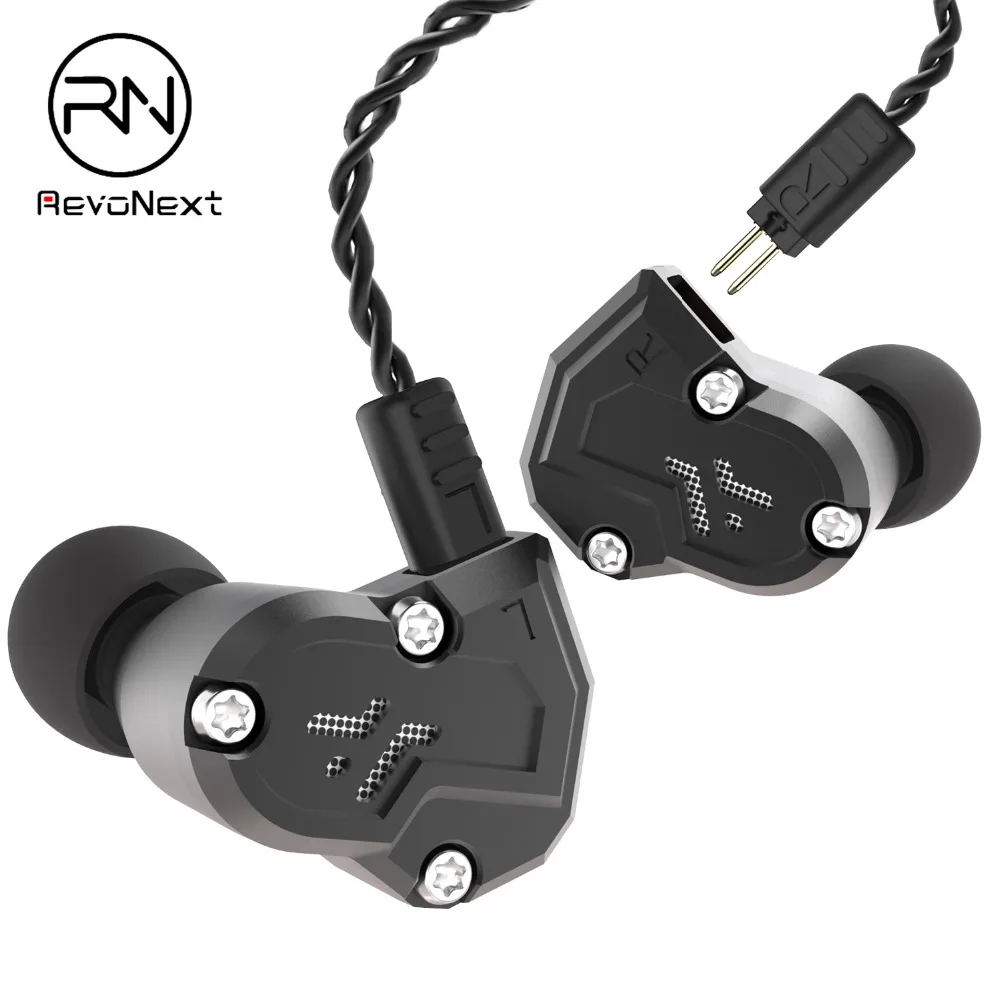 RenoNext QT3S 4 Dynamic Hybrid в ухо наушники HIFI DJ монитор Fone de ouvido Спортивная 2 Привод