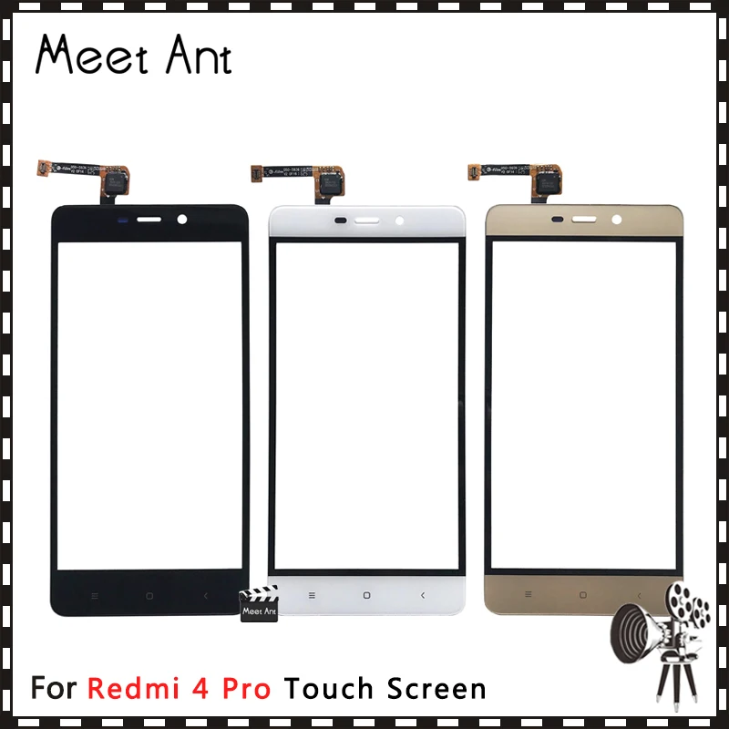 AAA высокое качество 5,0 ''для Xiaomi Redmi 4/4 Pro/4A/4X сенсорный экран дигитайзер сенсор внешняя Передняя стеклянная панель объектива