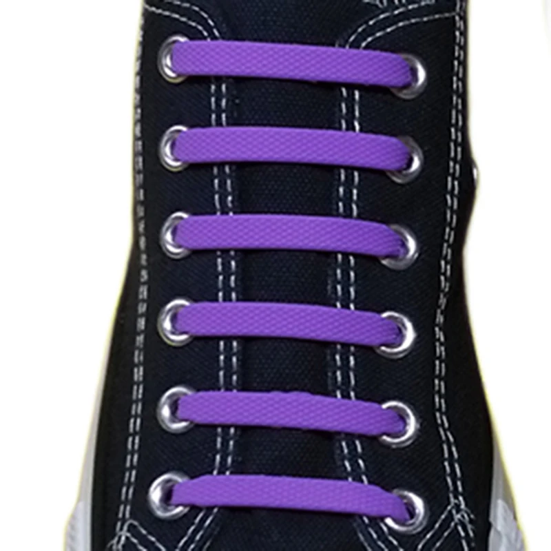 16pcslot Shoe Laces Shoes Accessories Silicone Shoe Laces Elastic Shoelaces Creative Lazy Silicone Laces No Tie Rubber Lace (24)