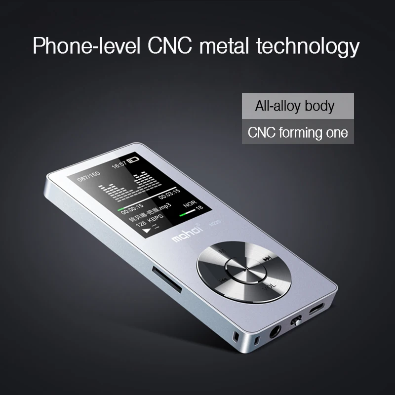 Mahdi M220 металлический MP3 плеер Портативный цифровой аудиоплеер с 1 8 дюймовым
