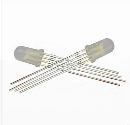 

DIP RGB LED Light Emitting Diode Lamp 5mm Ultra Bright Multi 3 Tri Color Tricolor Common Cathode 4 pin Through Hole