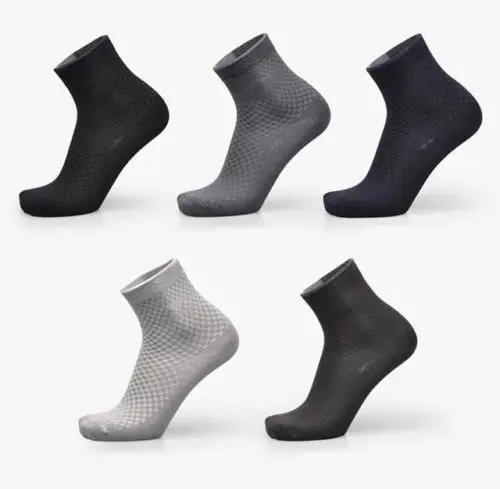 Casual Unisex Bamboo Breathable Socks Men Women Summer Style Hemp Harajuku Socks 5 Style One Pairs