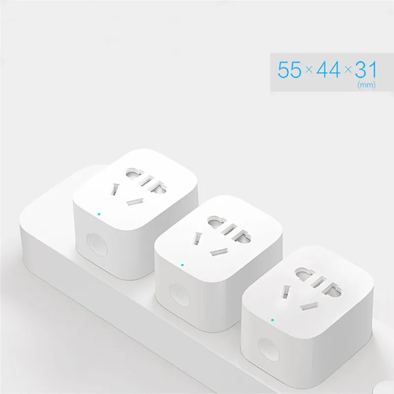 Умная розетка Xiaomi 2 базовых розетки Wi Fi евроуправление 90 250 В макс. 2200 Вт 10 А|Умные