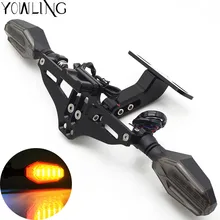 Мотоцикл номерной знак рамка поворотная сигнальная лампа для KAWASAKI NINJA ER6N ER 6N ER-6N ниндзя 250 300 2011 2012 2013