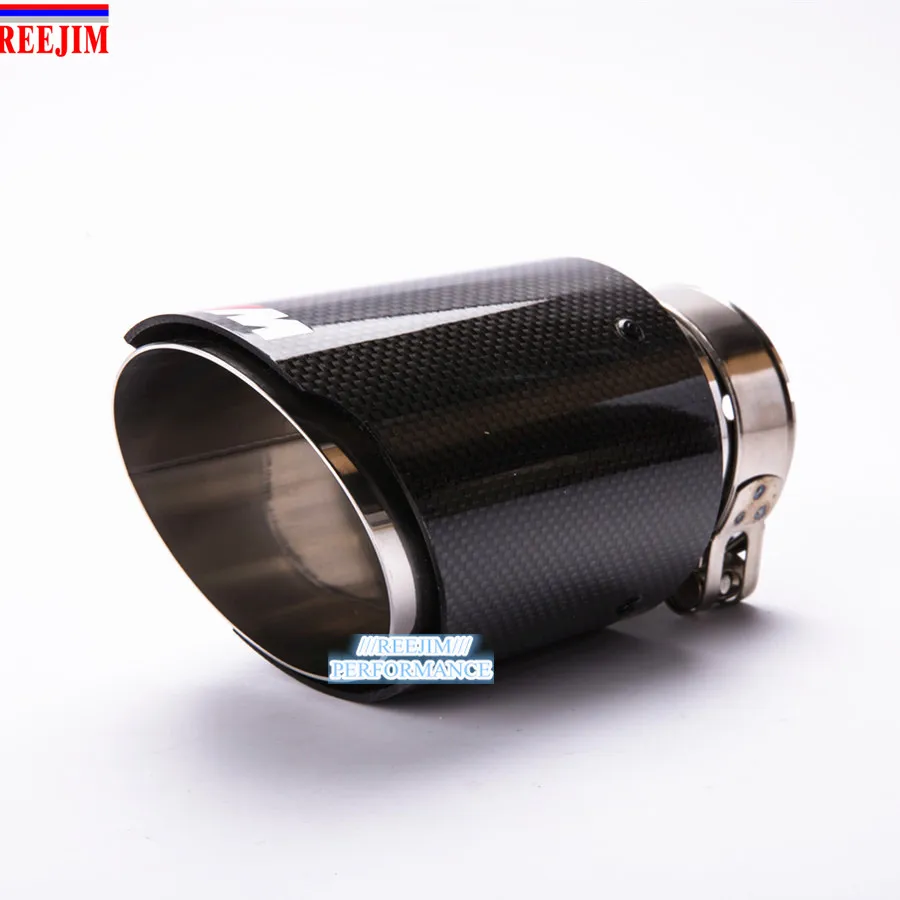 M Akrapovic выхлопной наконечник из углеродного волокна 63 мм (2 5 &quot) выход 89 (3 5&quot)