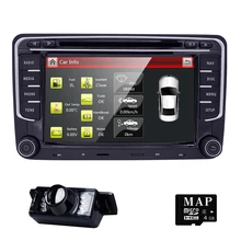 7″ 2 din Car DVD GPS radio stereo player for Volkswagen VW golf 6 touran passat B7 sharan Touran polo tiguan seat leon~