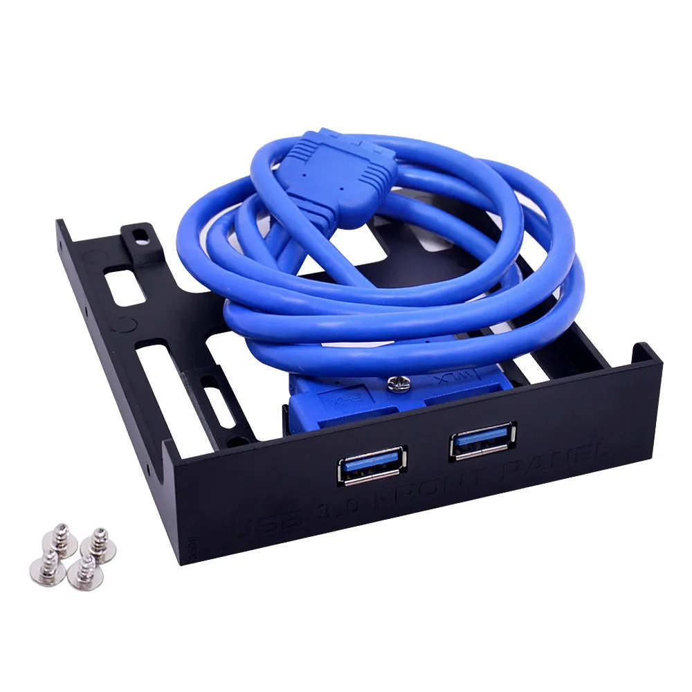 3.5 Inch USB 3.0 Front Panel Floppy Disk Bay With 2 Port USB 3.0 Hub 20 Pin Connector For